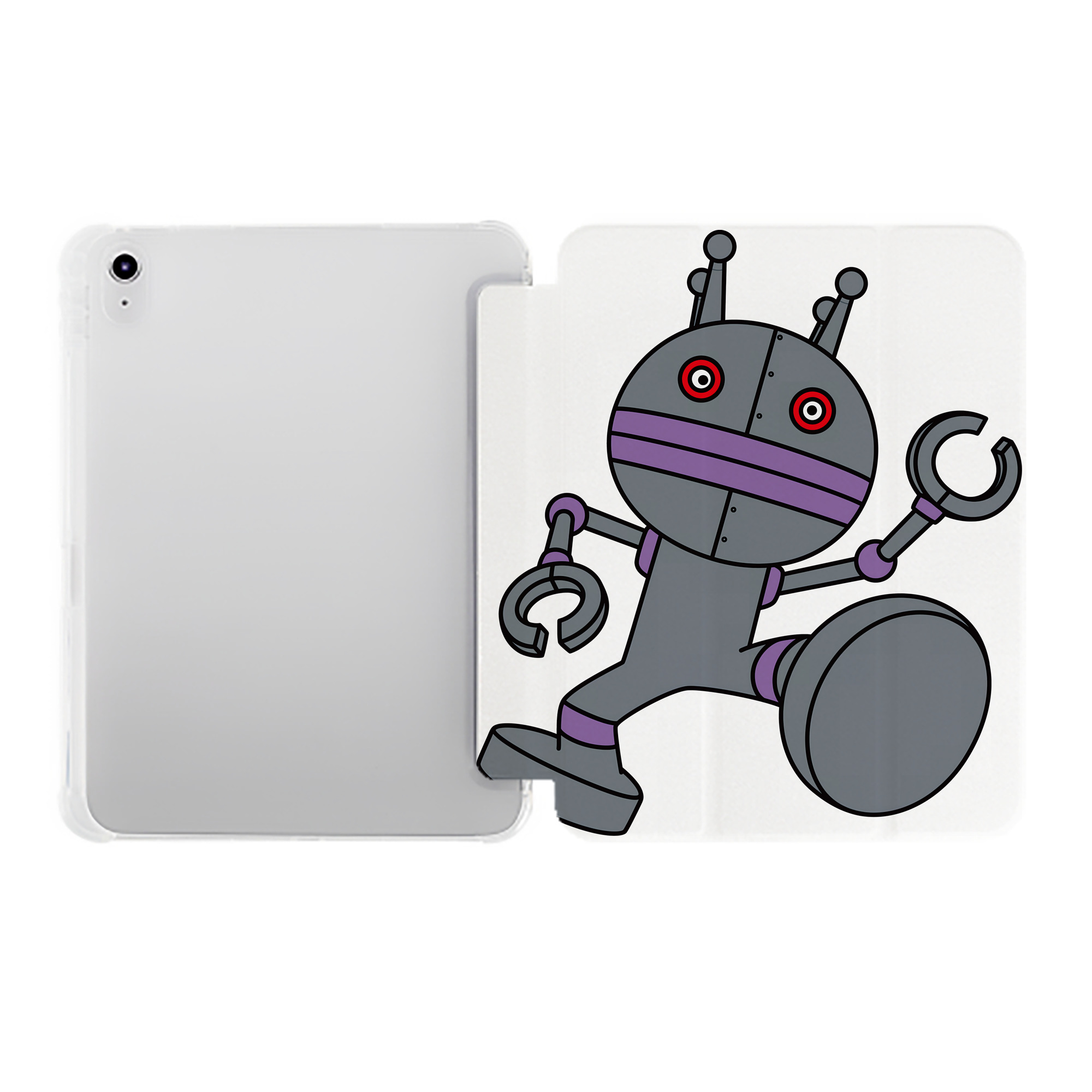 （画像用） アンパンマン Anpanman IPad ケース ペン収納付き 三つ折りスタンド PUレザー×シリコン 対応機種9.5/10.5/10.9インチ
